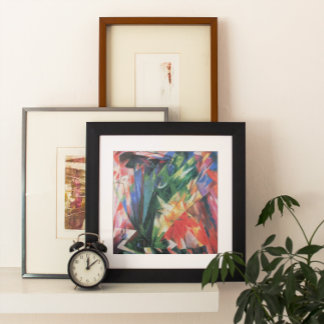Aves (Vogel) de Franz Marc, arte de cubismo vintag