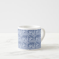 Aves y árboles de Art Nouveau Patrón de tazas de e