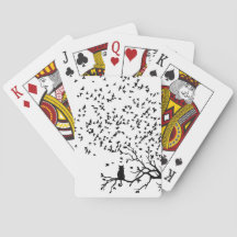 Aves Y Cartas De Juego De Gatos