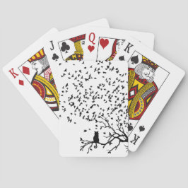 Aves Y Cartas De Juego De Gatos