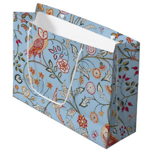 Aves y flores, bolsa de regalo grande William Morr