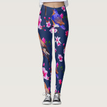 Aves y flores Leggings