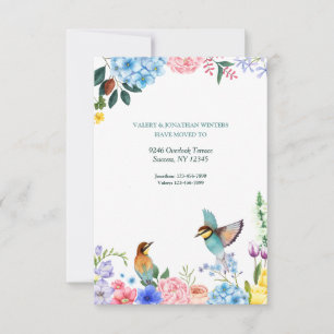 Aves y flores mueven la Invitación