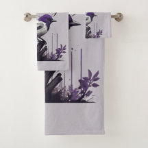 Aves y hojas moradas | La paleta de la naturaleza