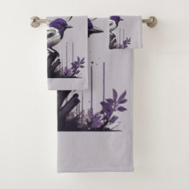 Aves y hojas moradas | La paleta de la naturaleza