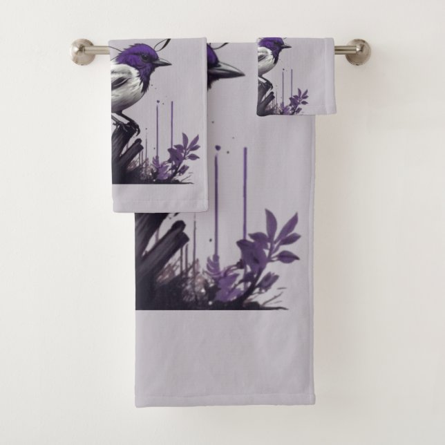 Aves y hojas moradas | La paleta de la naturaleza (In situ)