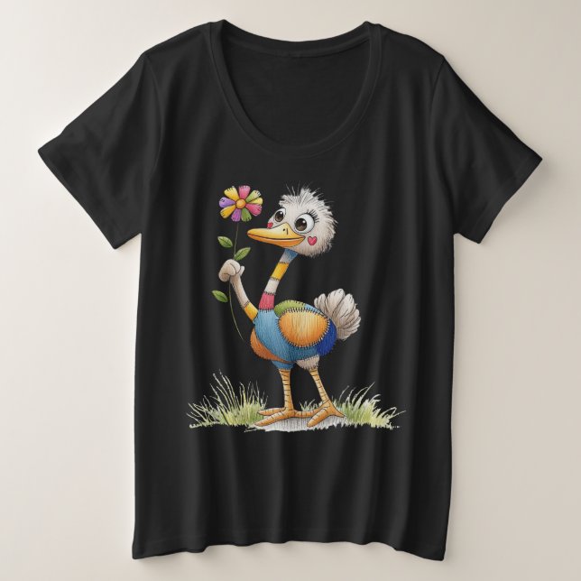 Avestruz Adorable (Anverso del diseño)