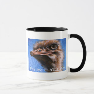 Avestruz que siente la taza de Fugley