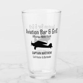 Aviación Bar & Grill Beer Glasses