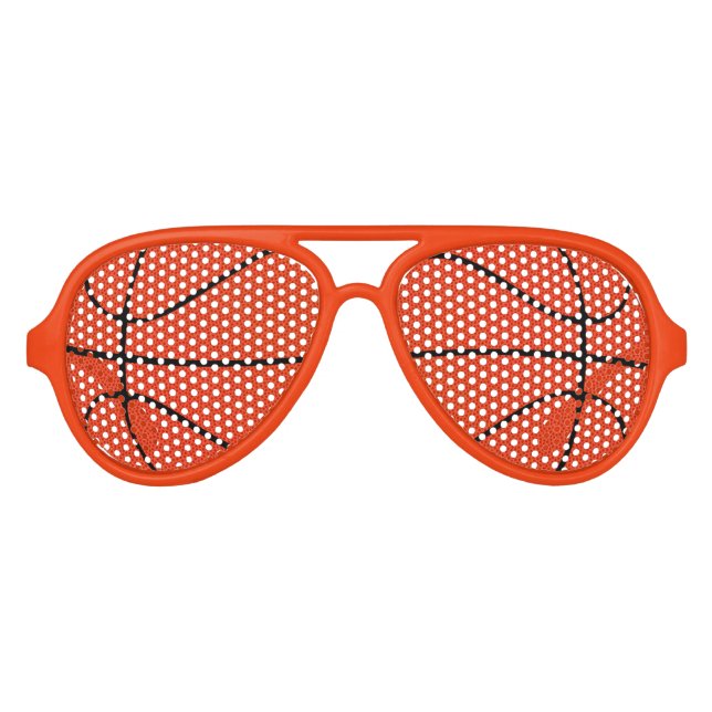 Aviador de baloncesto naranja Fiesta Sombras gafas (Anverso)