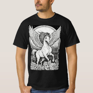 "Aviador equino: Camiseta de caballo volado"