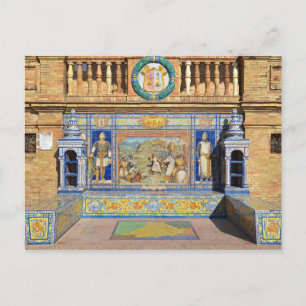 Avila, Plaza de España, postal de Sevilla