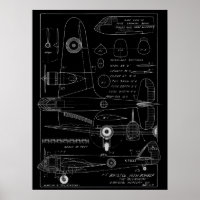 Avión de aviación de 1938 Impresión de arte Bristo