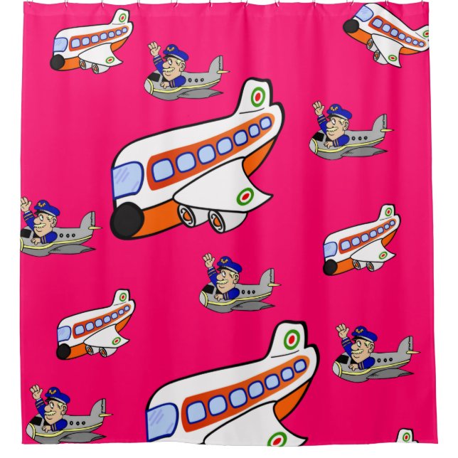 Avión de cortina de ducha (Anverso)