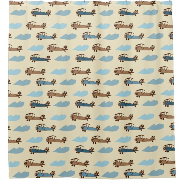 Avión de juguete con cortina de ducha (Anverso)