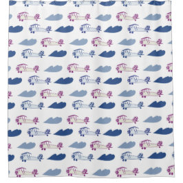 Avión de juguete con cortina de ducha