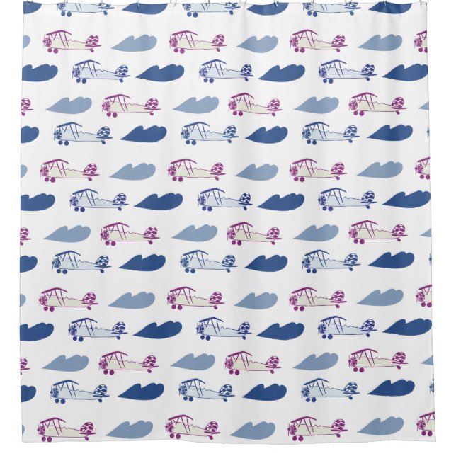 Avión de juguete con cortina de ducha (Anverso)