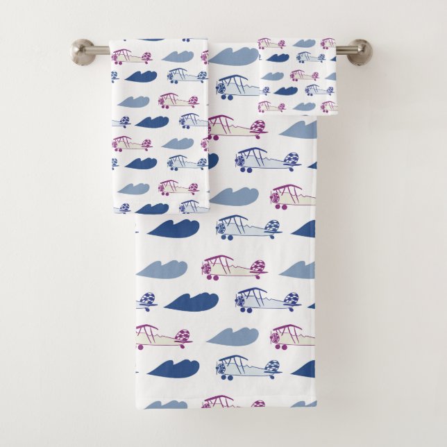 Avión de juguetes de toallas (In situ)