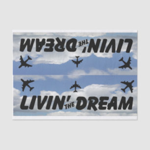 Avión de papel de tejidos