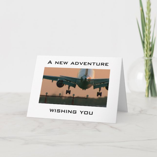 AVIÓN DESPEJADO DE LA TARJETA PARA CUALQUIER AVENT (Anverso)