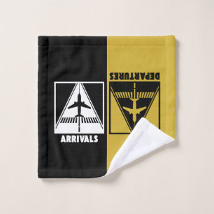 Avión en pista con llegadas y salidas, Viaje