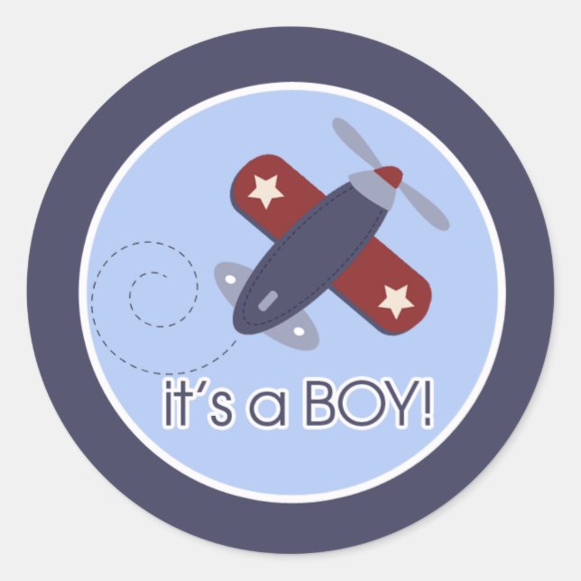 Avión Es un Sello para sobres de NIÑOS (Anverso)