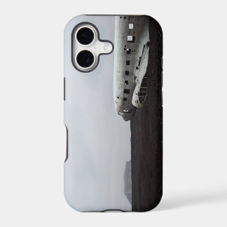 Avión estrellado en caso del iPhone de