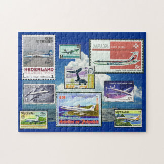 Aviones comerciales Rompecabezas de estampado de p