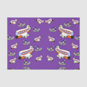 Aviones de papel de tejido decorativo