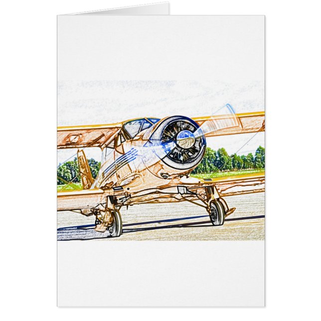 Aviones del vintage de Beachcraft Staggerwing (Frente)