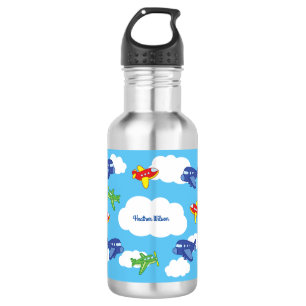 Aviones Jets Cute a los niños Botella de Agua con