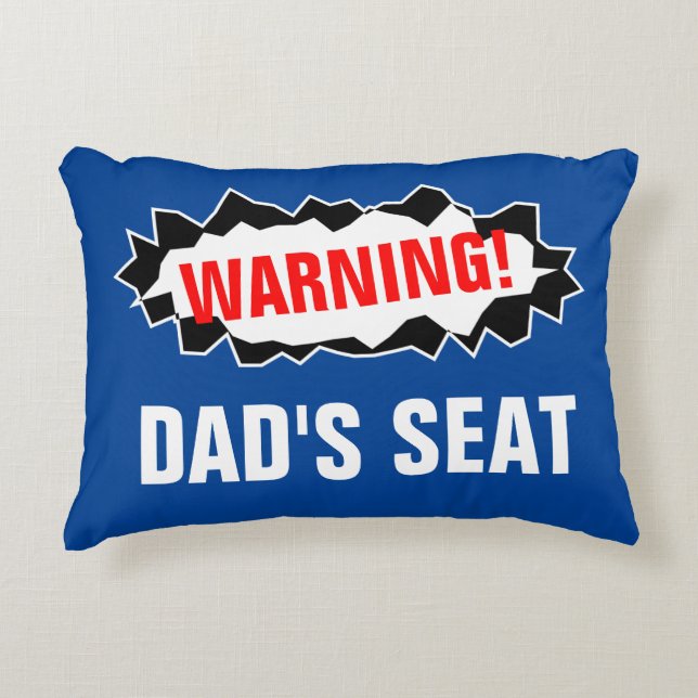 Aviso a la almohada del regalo del Día del Padre d (Anverso)