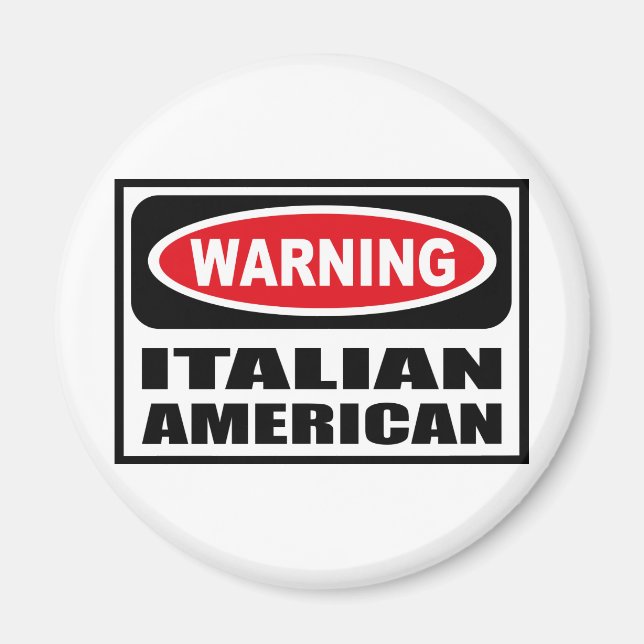 Aviso al imán ITALIANO-AMERICANO (Frente)