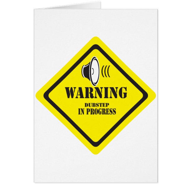 Aviso de Dubstep (Frente)