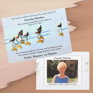 Aviso de Invitación de muerte a Sandpipers