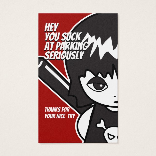 Aviso De La Princesa Hey Suck En El Estacionamient (Anverso)