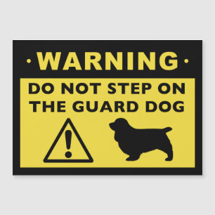 Aviso de perro de la divertida guardia de Sussex S