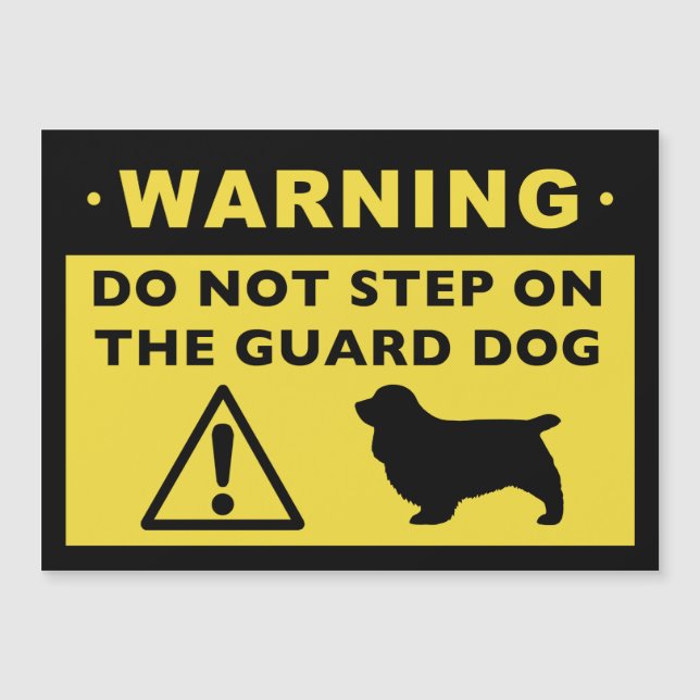 Aviso de perro de la divertida guardia de Sussex S (Anverso)