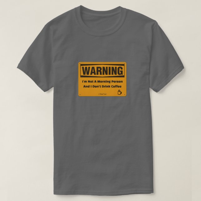 Aviso matutino - Una camiseta de MisterP (Diseño del anverso)