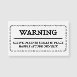 Aviso: Pegatina de ortografía de defensa activa