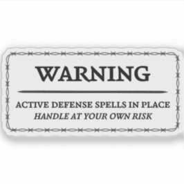 Aviso: Pegatina de ortografía de defensa activa