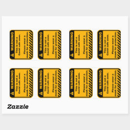 Aviso pegatina de papel de área de Covid