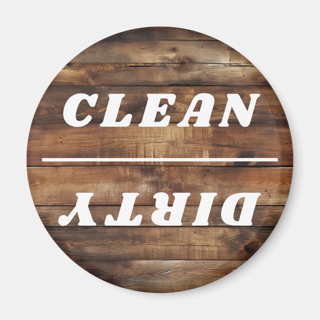 Avisos de lavavajillas de Office Imán de limpieza  (Frente)