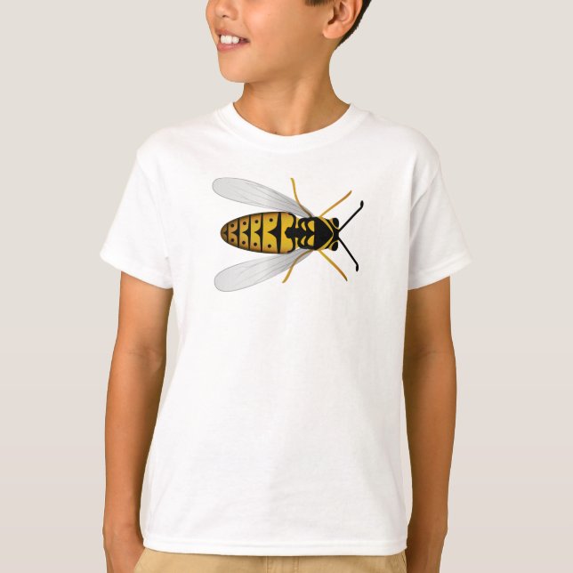 Avispa del dibujo animado - camiseta de los niños (Anverso)