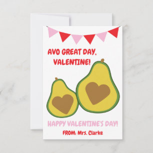 ¡Avo Gran Día! Tarjeta de El día de San Valentín d