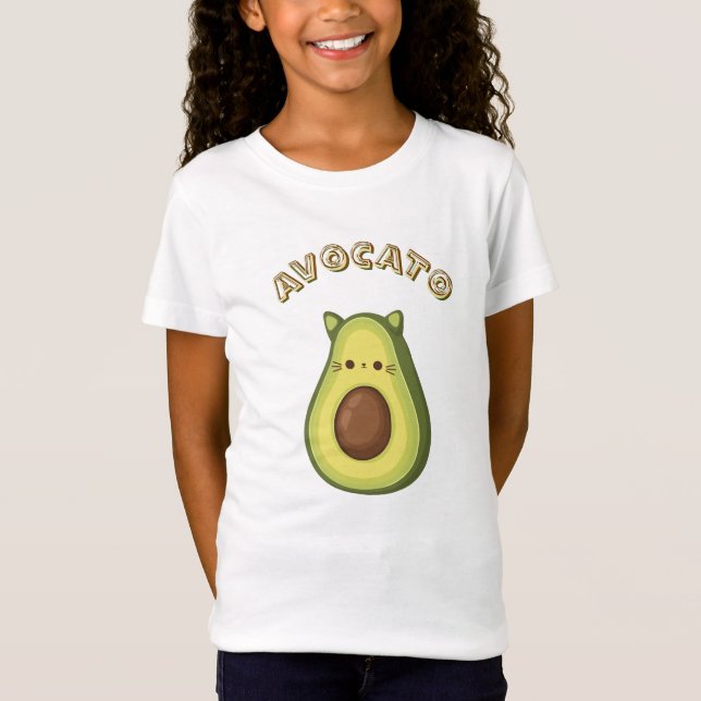 AVOCATO - Gracioso Gato Y Aguacate Aman Camiseta (Anverso)
