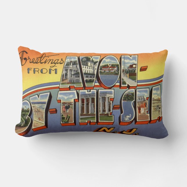 Avon cerca - - almohada del Lumbar de New Jersey (Anverso)