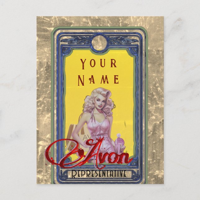 Avon Lady Postal empresa (Anverso)