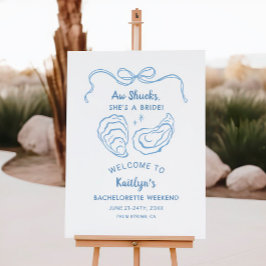 Aw Shuck Oyster Bachelorette Weekend Bienvenida