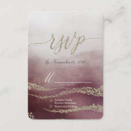 Awash Elegante acuarela en Cranberry Wedding RSVP